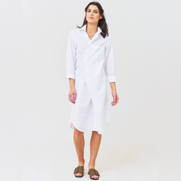 Wear Cisco White Shirt Midi Dress size L - Picture 4 of 9